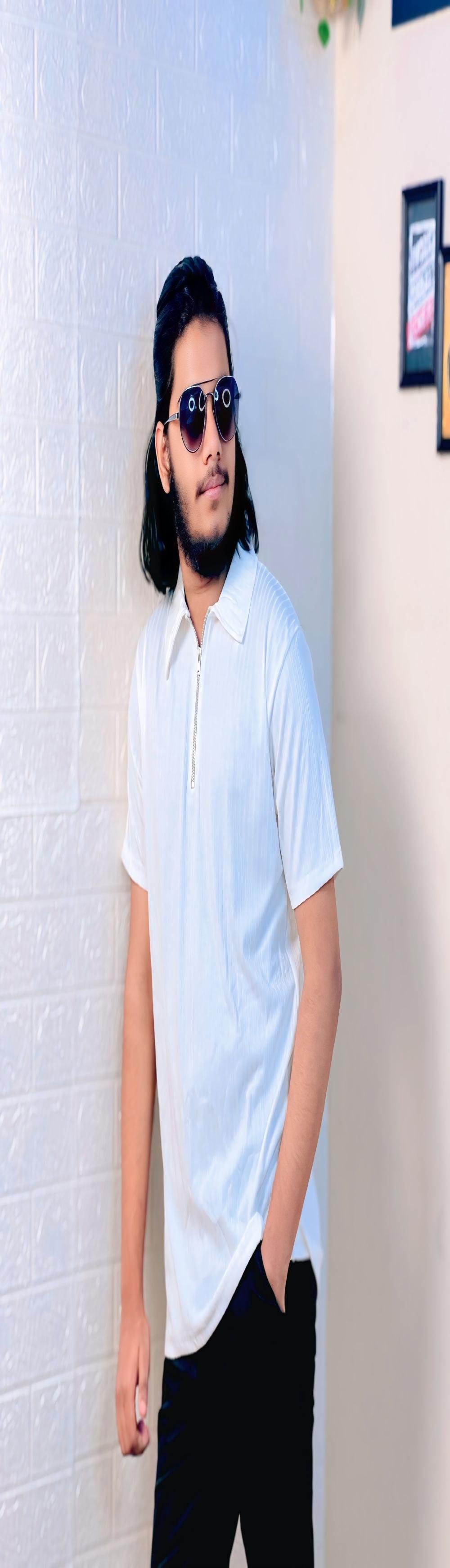 Zipper T-Shirt (White+Maroon) Combo