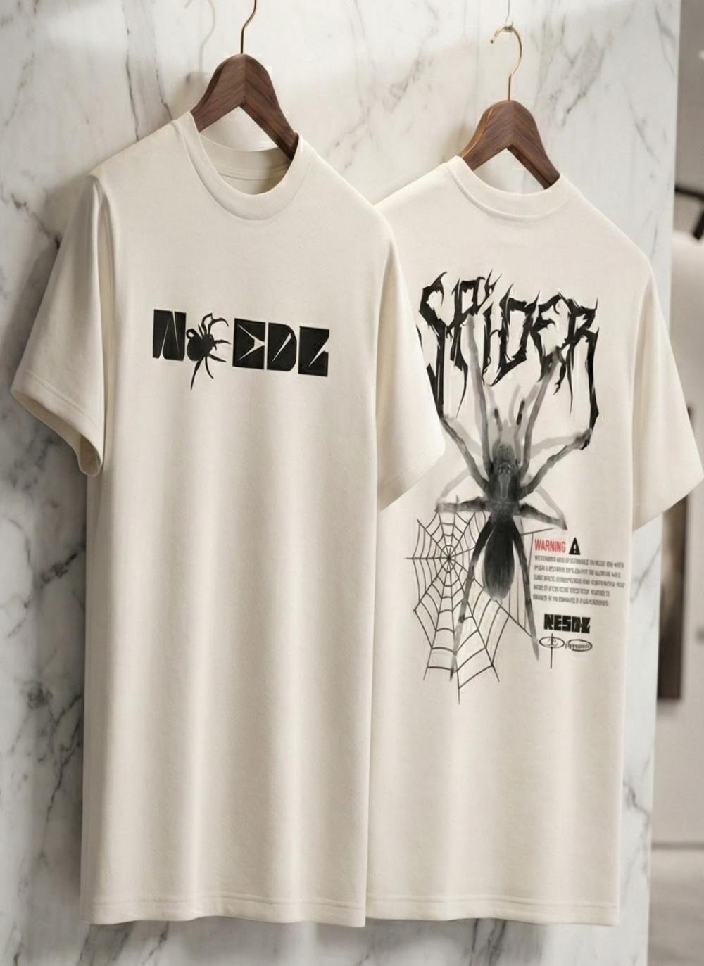 Premium Drop_Shoulder (White Spider)