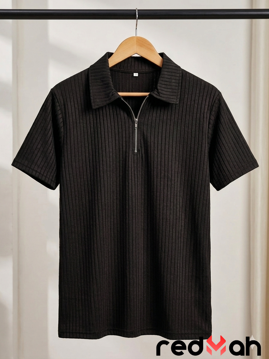 Zipper T-Shirt (Black)
