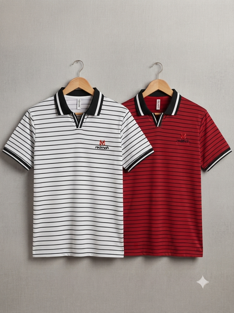 Oldmoney Polo (white+marron)
