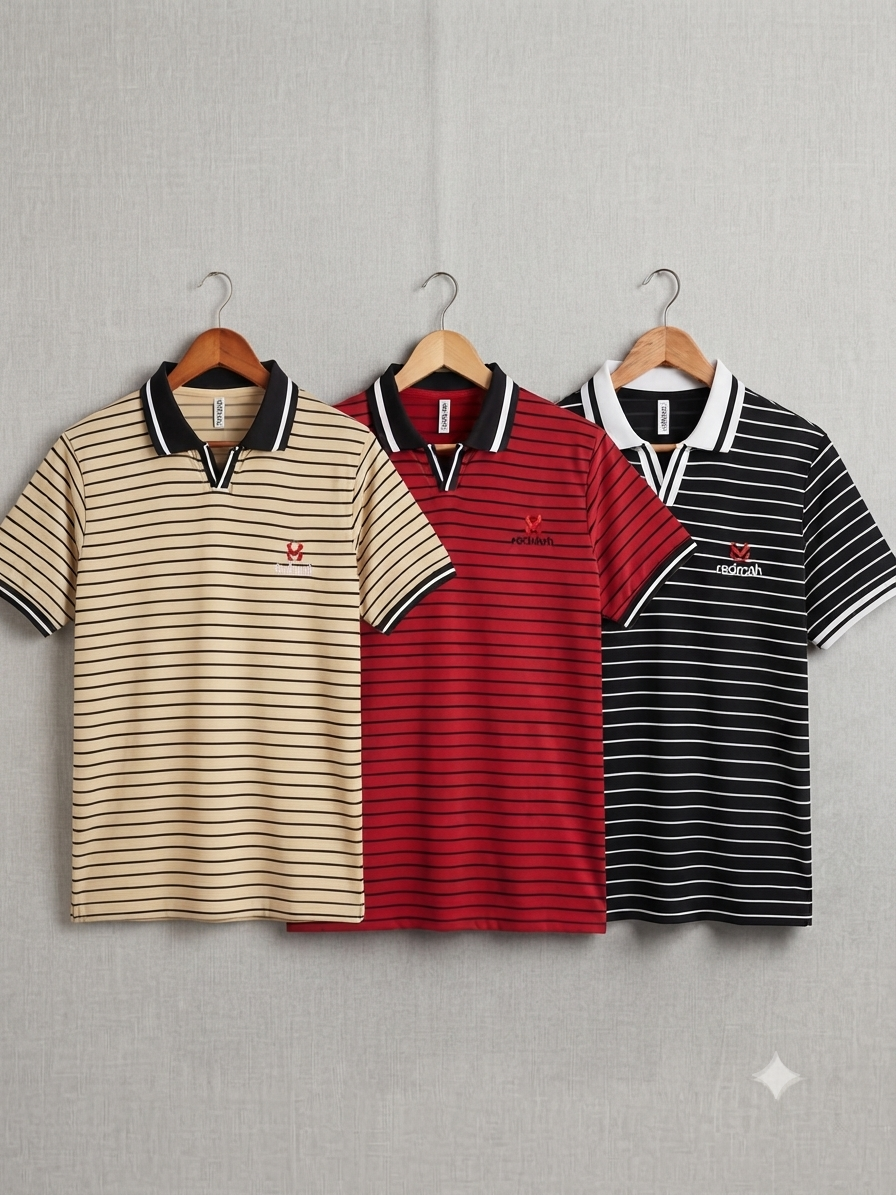 Oldmoney Polo (cream+marron+black)