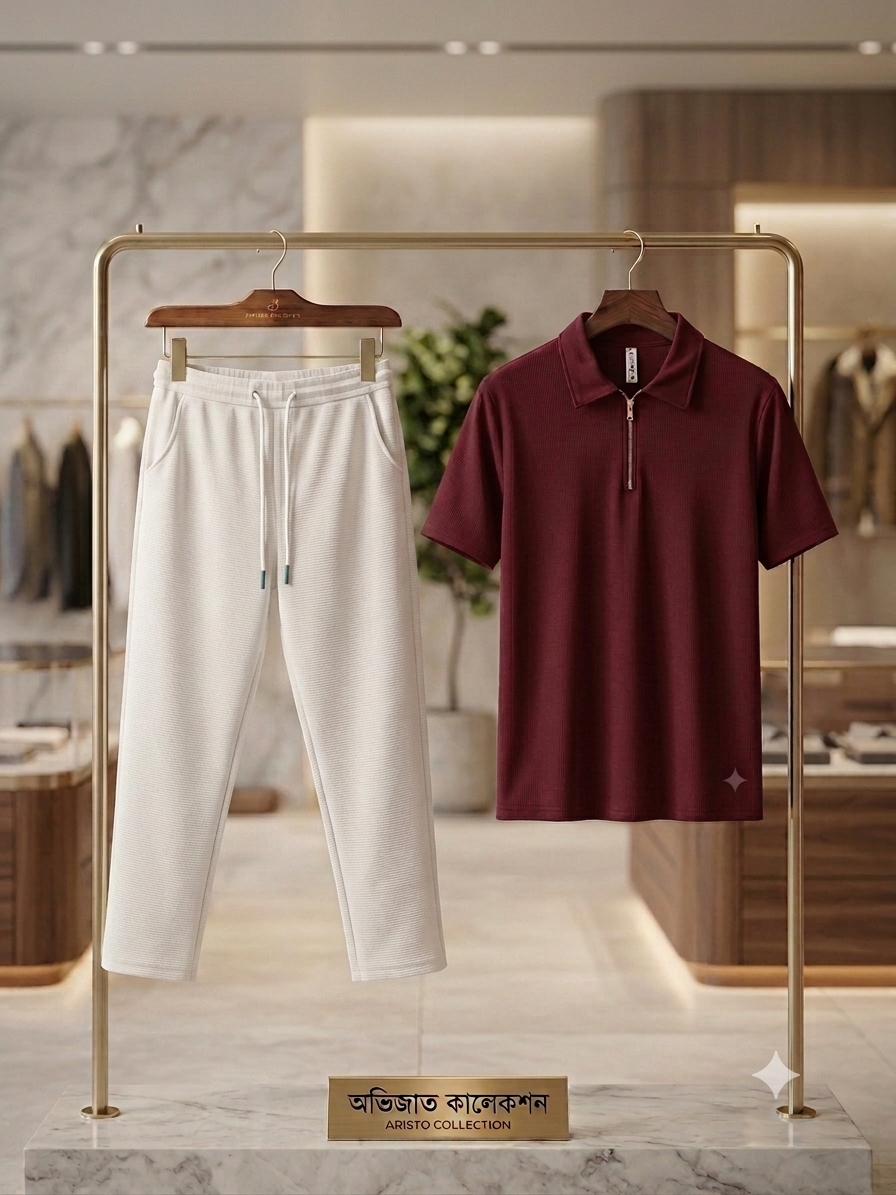 Combo polo+trowjer(marron)
