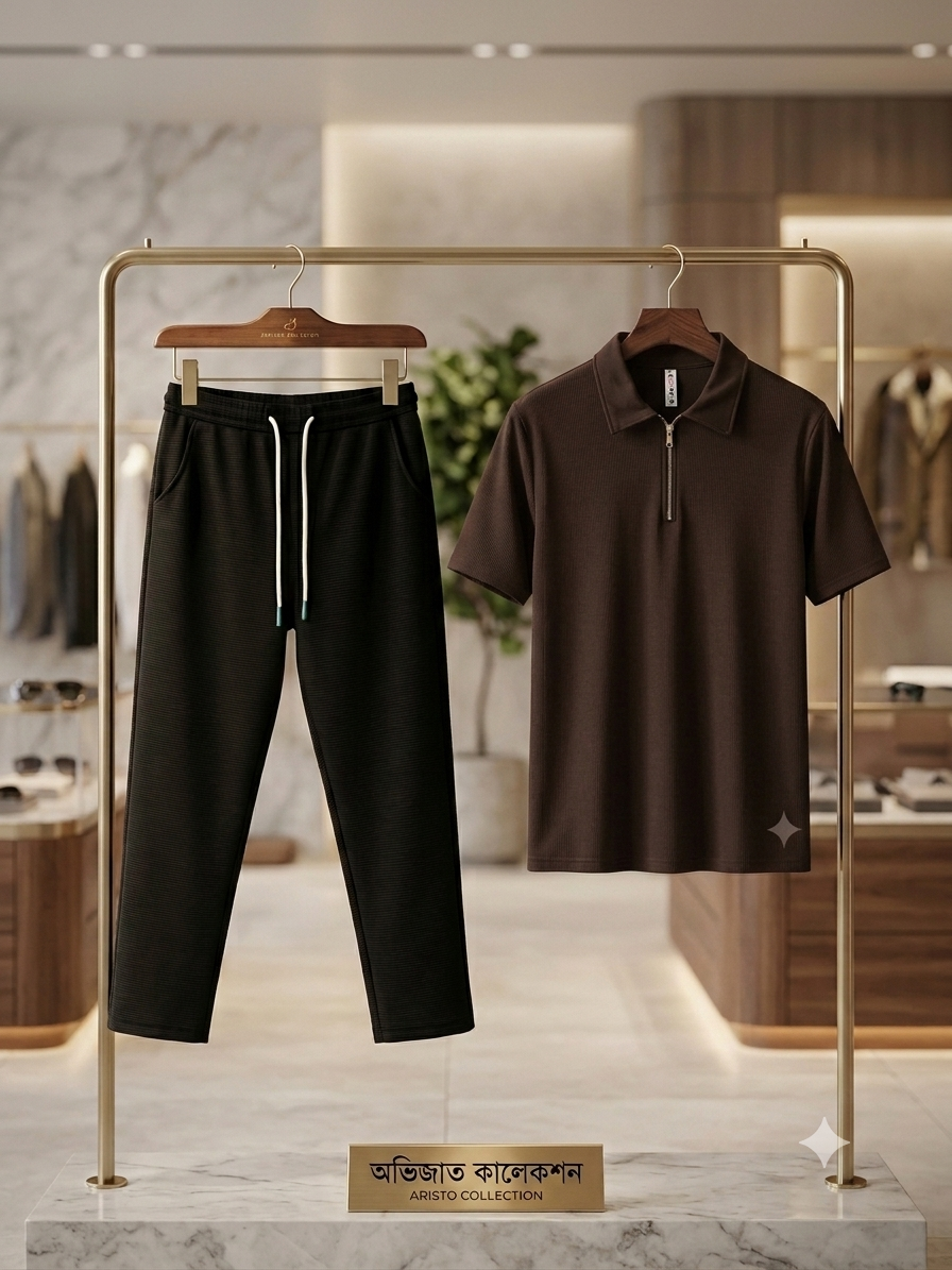 Combo polo+trowjer(coffee)