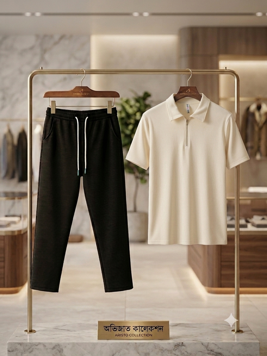 Combo polo+trowjer(Brown)