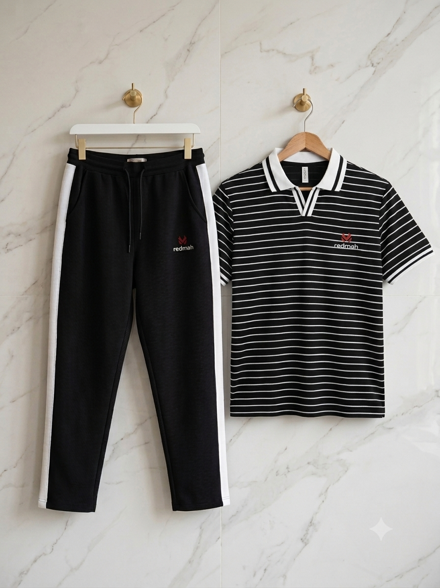 Set combo Black Polo+Black pant